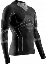 Лонгслив мужской X-Bionic Energy Accumulator 1/2 Zip X Black/Light Grey