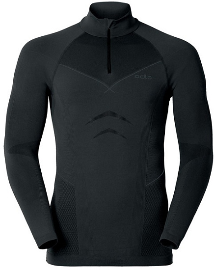 Футболка мужская Odlo Evolution Warm Черный/Графит - Фото 1 большая