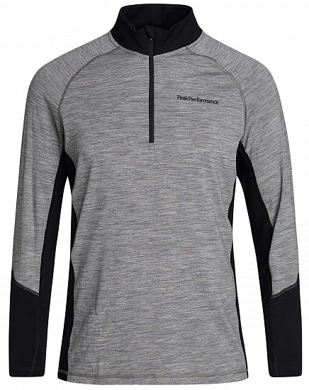 Куртка мужская Peak Performance Magic Half Zip Grey Melange/Black - Фото 1 большая
