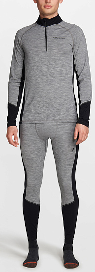 Куртка мужская Peak Performance Magic Half Zip Grey Melange/Black - Фото 2 большая