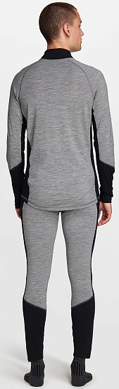 Куртка мужская Peak Performance Magic Half Zip Grey Melange/Black - Фото 4 большая