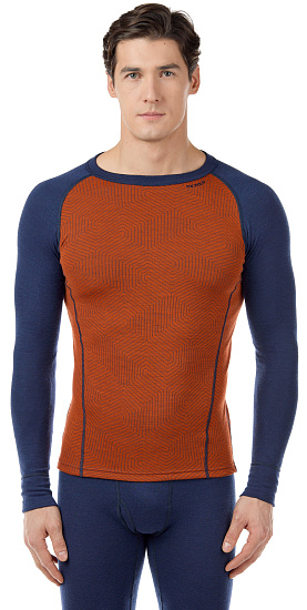 Футболка мужская Devold Duo Active Brick/Ink - Фото 3 большая