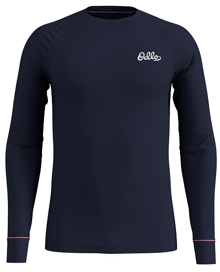 Футболка мужская Odlo Bl Top Crew Neck L/S Active Warm Originals Темно-Синий - Фото 1 большая
