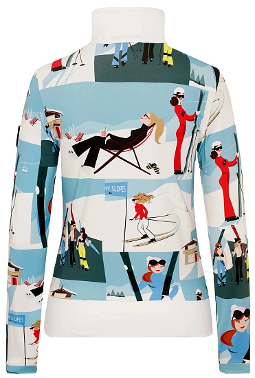 Лонгслив женский Toni Sailer Wieka Print Rose Powder - Фото 2 большая