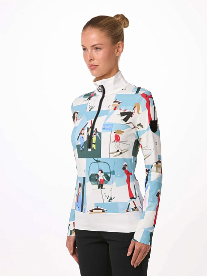 Лонгслив женский Toni Sailer Wieka Print Rose Powder - Фото 3 большая