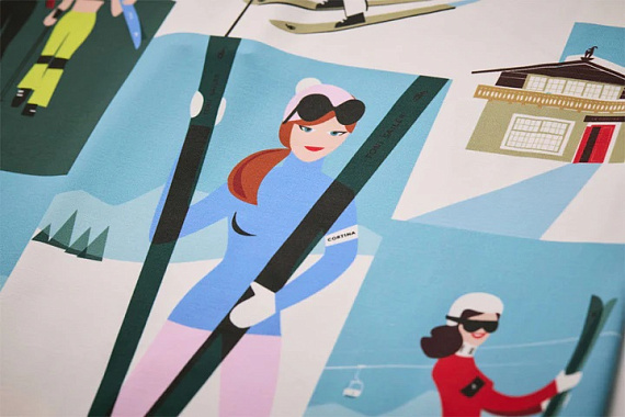 Лонгслив женский Toni Sailer Wieka Print Rose Powder - Фото 6 большая