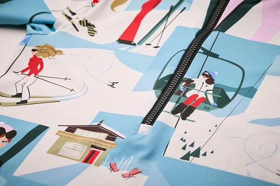 Лонгслив женский Toni Sailer Wieka Print Rose Powder - Фото 7 большая