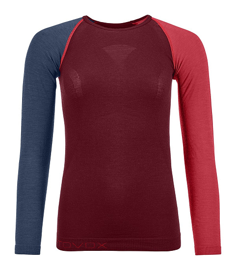 Футболка женская Ortovox 120 Comp Light LS Dark Blood - Фото 1 большая