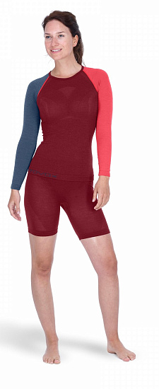 Футболка женская Ortovox 120 Comp Light LS Dark Blood - Фото 2 большая