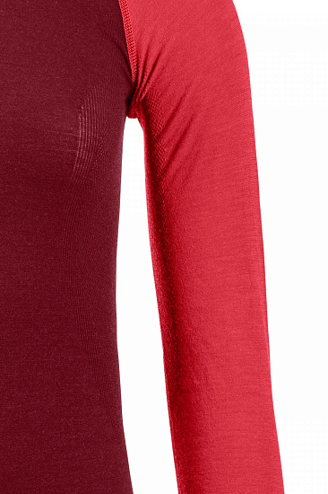 Футболка женская Ortovox 120 Comp Light LS Dark Blood - Фото 6 большая