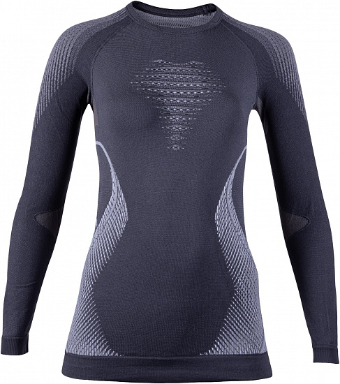 Футболка женская UYN Evolutyon Uw Lg_Sl Charcoal/White/Light Grey - Фото 1 большая