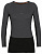 Лонгслив женский Icebreaker ZoneKnit 200 Crewe JET Hthr/Blk/Metro H/Cb - Фото 1 малая