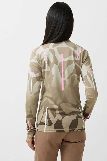 Лонгслив женский Bogner Fire+Ice Ilvy3 Brown/Beige - Фото 4 большая