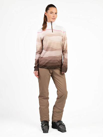 Лонгслив женский Bogner Fire+Ice Ilvy3 Beige - Фото 4 большая