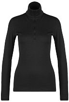 Лонгслив женский Icebreaker 260 Tech Half Zip Black