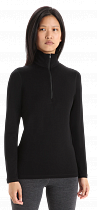 Лонгслив женский Icebreaker 260 Tech Half Zip Black