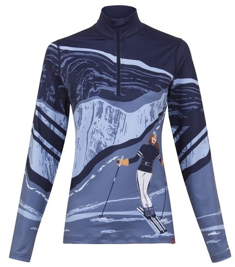 Пулон женский Krimson Klover Elevation 1/4 Zip Indigo - Фото 1 большая