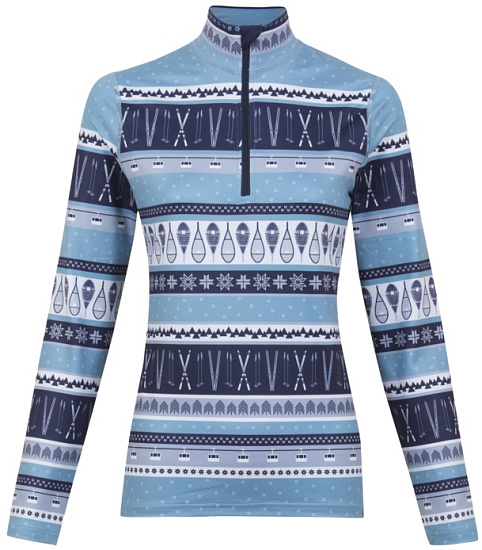 Пулон женский Krimson Klover Midnight Ride 1/4 Zip Adriatic - Фото 1 большая