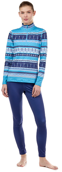 Пулон женский Krimson Klover Midnight Ride 1/4 Zip Adriatic - Фото 2 большая
