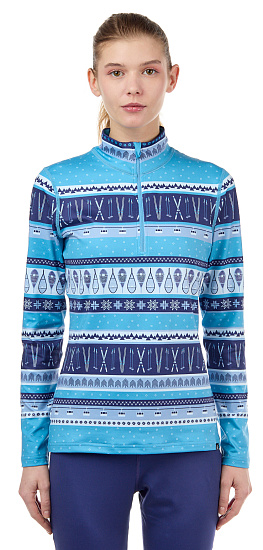 Пулон женский Krimson Klover Midnight Ride 1/4 Zip Adriatic - Фото 3 большая