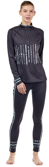 Пулон женский Krimson Klover Upslope 1/4 Zip Black - Фото 3 большая