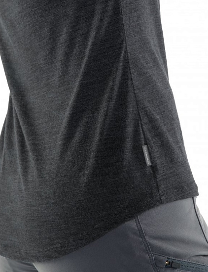 Футболка женская Icebreaker Sphere SS Low Crewe Black Hthr - Фото 6 большая