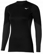 Лонгслив женский Mizuno Merino Wool Crew Black