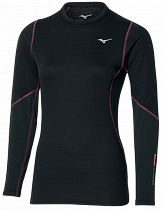 Лонгслив женский Mizuno Merino Wool Crew Black/Violet Quartz