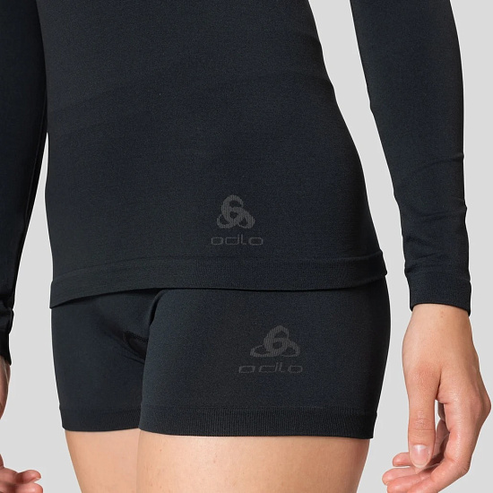 Лонгслив женский Odlo Performance Light BL Top Crew Neck Black - Фото 8 большая