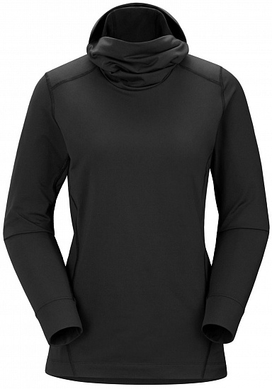Куртка женская Arcteryx Rho LT Hoody Black - Фото 1 большая