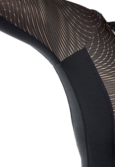 Футболка женская Mizuno Virtual Body G3 High Neck Чер - Фото 5 большая