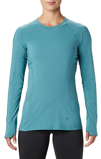 Лонгслив женский Mountain Hardwear Ghee LS Crew Морской - Фото 1 большая