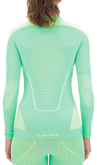 Лонгслив женский UYN Evolutyon Uw Sl Light Green/White/White - Фото 2 большая