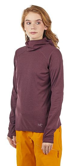 Пулон женский Arcteryx Motus Ar Hoody Rhapsody Heather - Фото 3 большая
