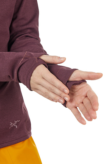 Пулон женский Arcteryx Motus Ar Hoody Rhapsody Heather - Фото 7 большая