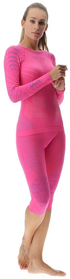 Лонгслив женский UYN Resilyon Uw Sl Round Neck Magenta/Pink - Фото 3 большая