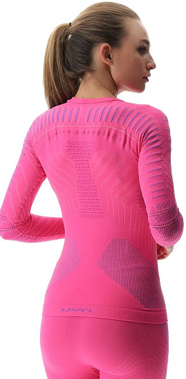 Лонгслив женский UYN Resilyon Uw Sl Round Neck Magenta/Pink - Фото 7 большая