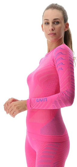 Лонгслив женский UYN Resilyon Uw Sl Round Neck Magenta/Pink - Фото 8 большая