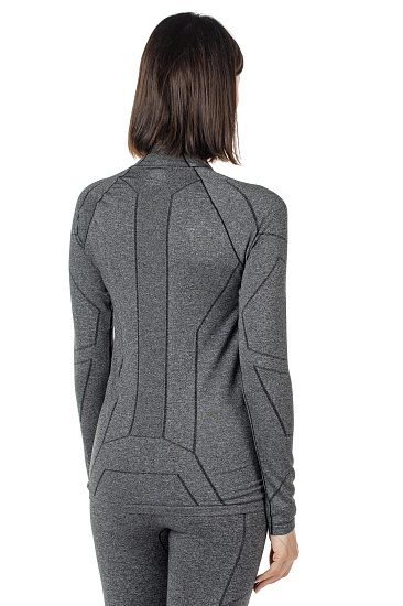 Футболка женская The North Face Summit L1 Top Black Heather - Фото 3 большая