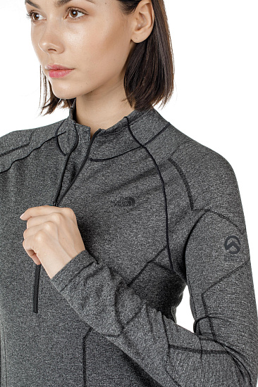 Футболка женская The North Face Summit L1 Top Black Heather - Фото 5 большая