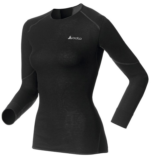 Футболка женская Odlo X-Warm Black - Фото 1 большая