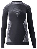 Лонгслив женский UYN Evolutyon Comfort Uw Plus size Charcoal/White/Light Grey