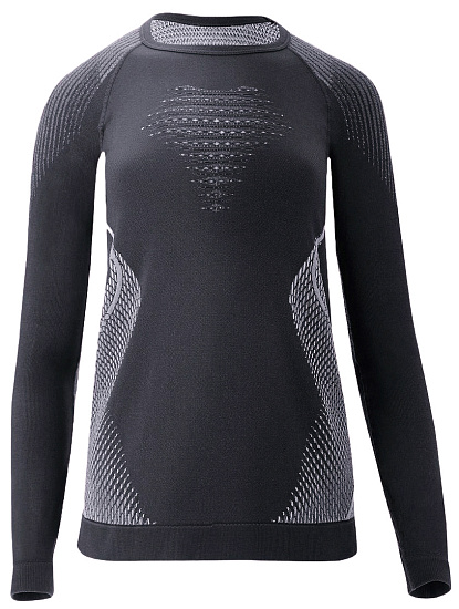 Лонгслив женский UYN Evolutyon Comfort Uw Plus size Charcoal/White/Light Grey - Фото 1 большая