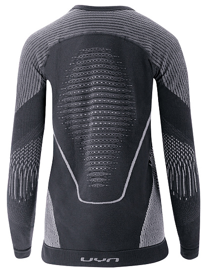 Лонгслив женский UYN Evolutyon Comfort Uw Plus size Charcoal/White/Light Grey - Фото 2 большая