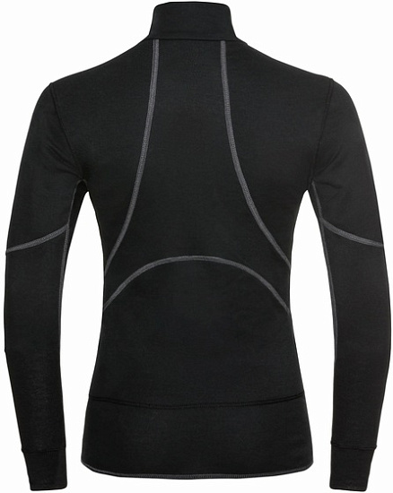 Пулон женский Odlo Active X-Warm Eco Half Zip Black - Фото 2 большая