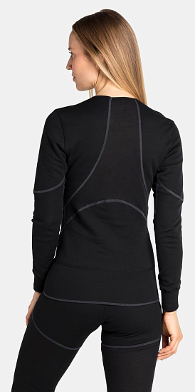 Лонгслив женский Odlo Active X-Warm Eco Black - Фото 4 большая