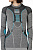 Футболка женская X-Bionic Apani Merino BY SL Roundneck Black/Grey/Turquoise - Фото 4 малая