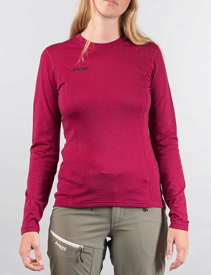 Футболка женская Bergans Akeleie BeetRed/Raspberry - Фото 2 большая
