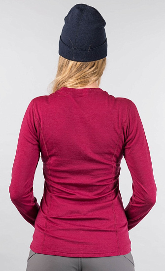 Футболка женская Bergans Akeleie BeetRed/Raspberry - Фото 4 большая