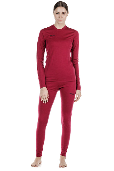 Футболка женская Bergans Akeleie BeetRed/Raspberry - Фото 5 большая